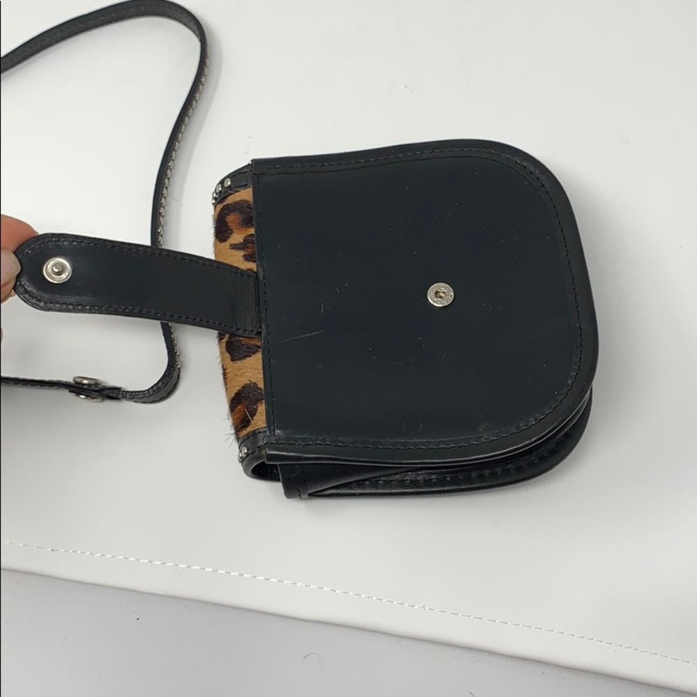 Real leather cheetah print horse hair western bag - Picture 6 of 8